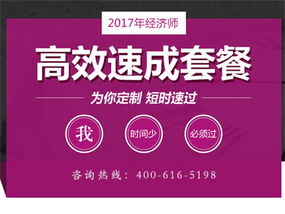 2017年經濟師高效速成套餐